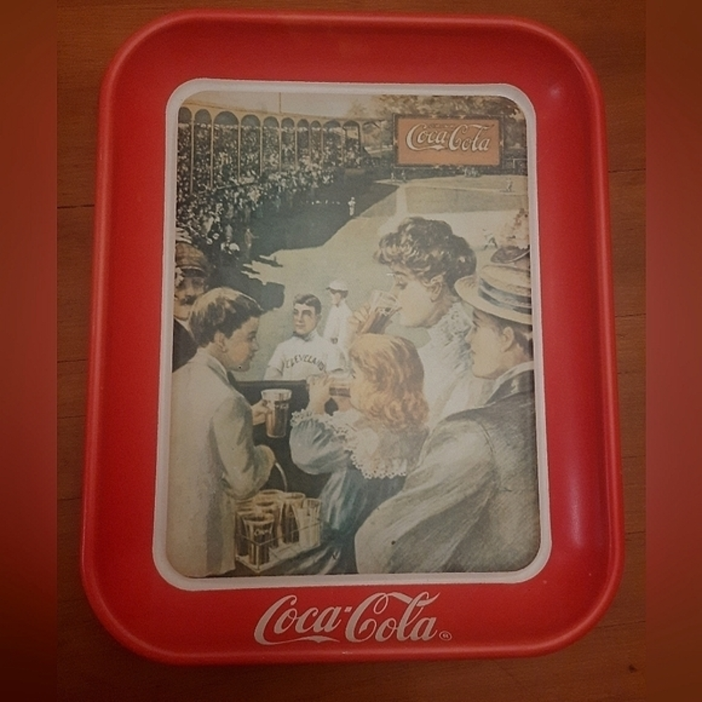 Metal Coca-Cola‎ Tray "Baseball"